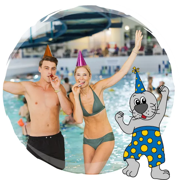 Aktion 21-WONNEMAR-Geburtstag Bildblase Geburtstagspary 21 Jahre WONNEMAR Bad Liebenwerda