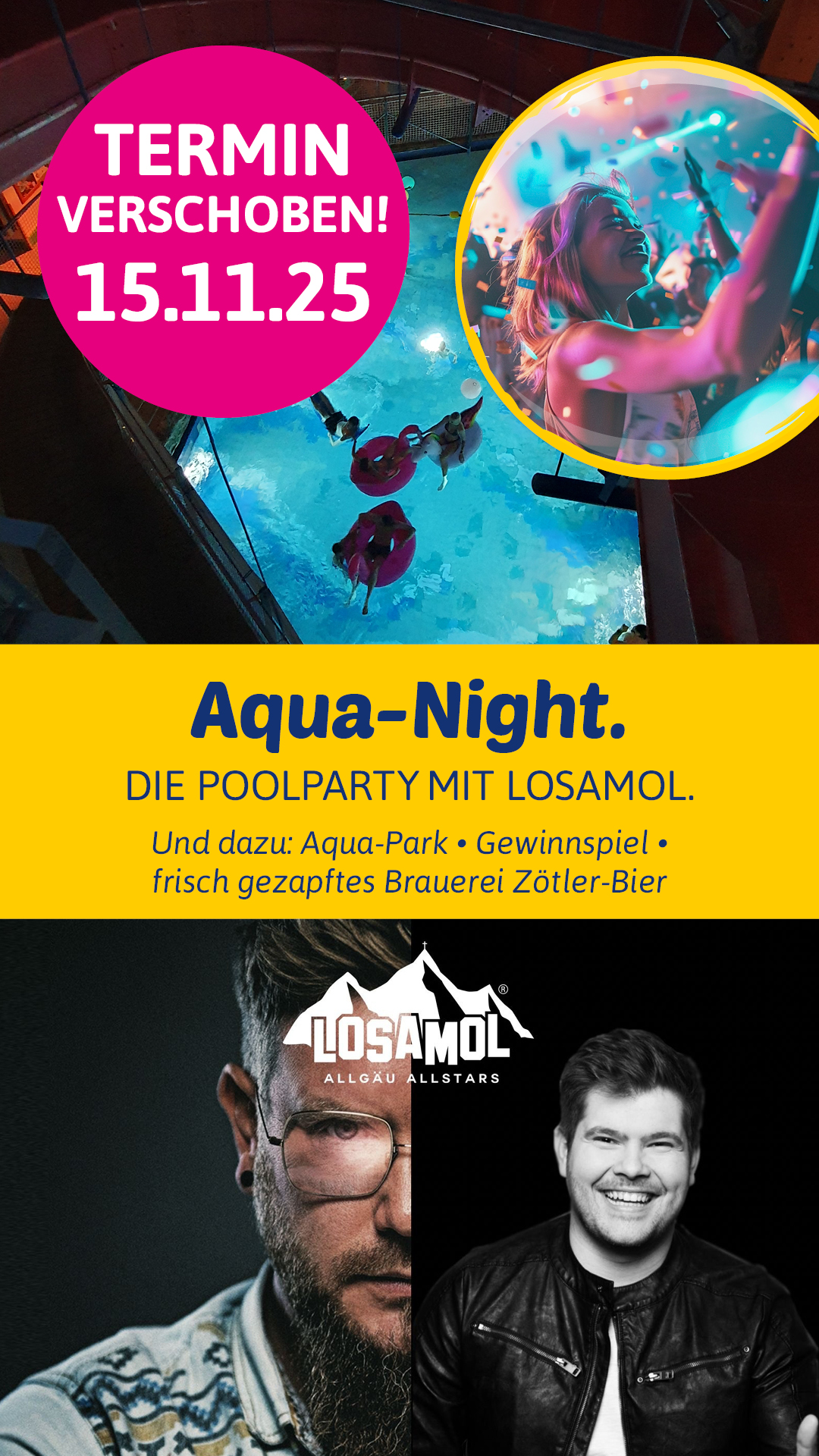 Aktion Aqua-Night mit Losamol verschoben