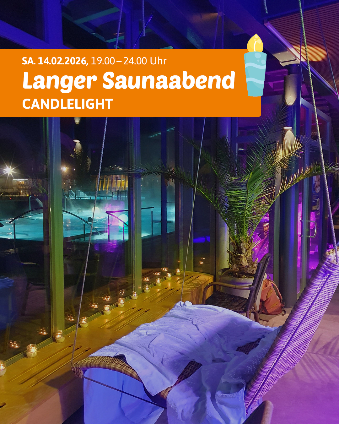 Langer Saunaabend Candlelight