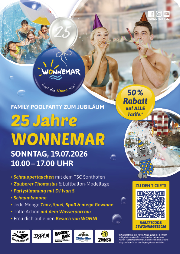 25 Jahre Wonnemar Family Poolparty