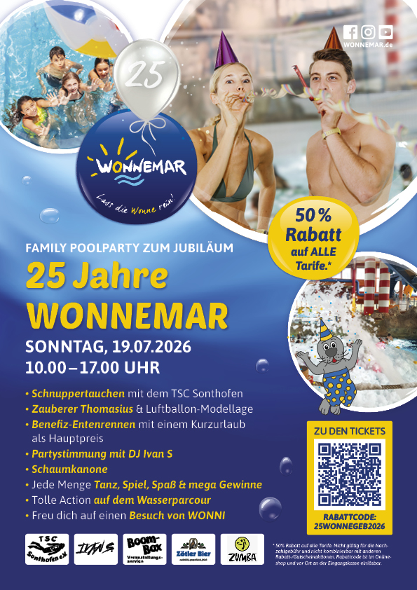 25 Jahre Wonnemar Family Poolparty