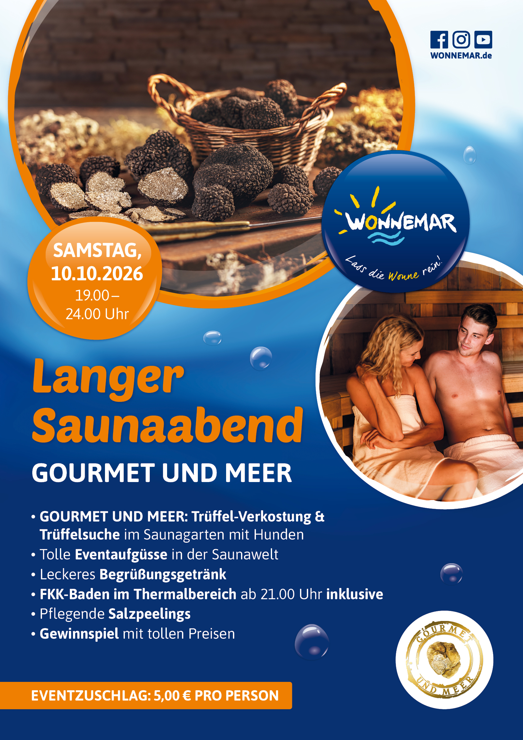 Langer Saunaabend Gourmet und Meer